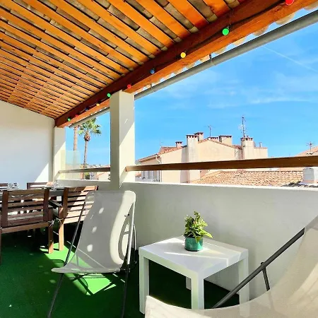 T2 Climatise Port De - Grande Terrasse Appartement